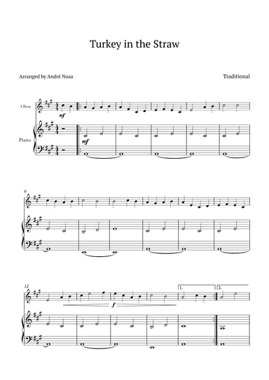 Turkey in the Straw (arr. André Nusa)