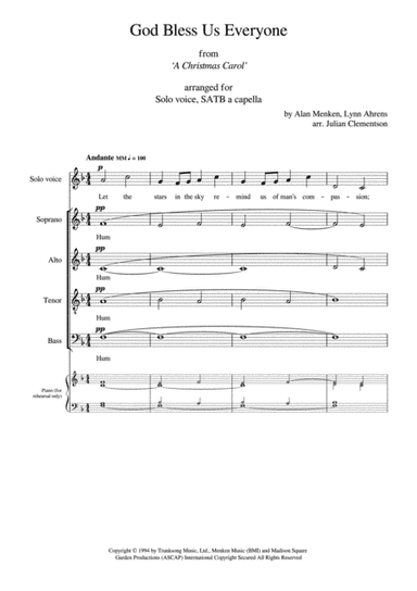 God Bless Us Everyone (arr. Julian Clementson)