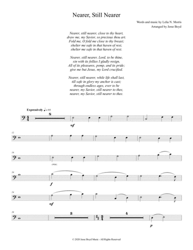Nearer, Still Nearer (arr. Jesse Boyd)