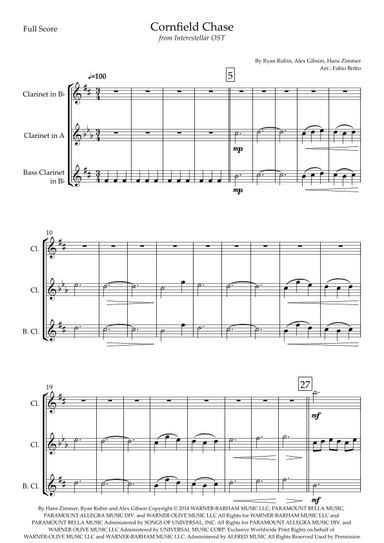 Cornfield Chase (arr. Fabio Britto)