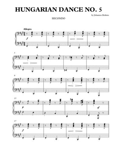 Hungarian Dance No. 5 (arr. Johannes Brahms)