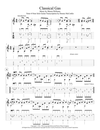 Classical Gas (arr. Dennis McCorkle)