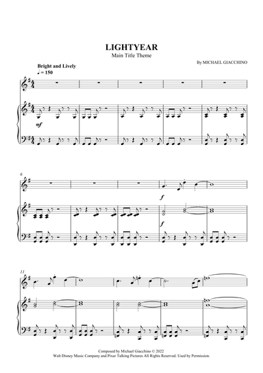 Lightyear Main Title Theme (arr. SCMusic)