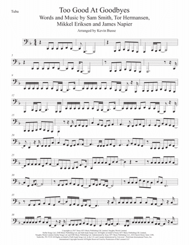Too Good At Goodbyes (arr. Kevin Busse)