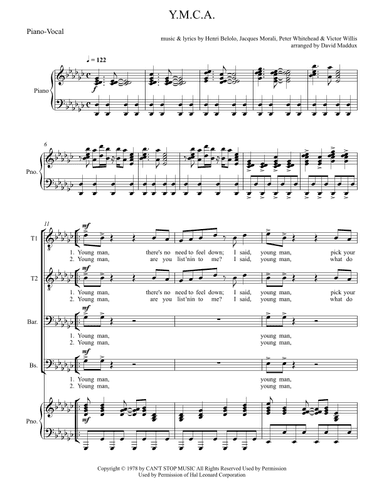 Y.M.C.A. (arr. David Maddux)