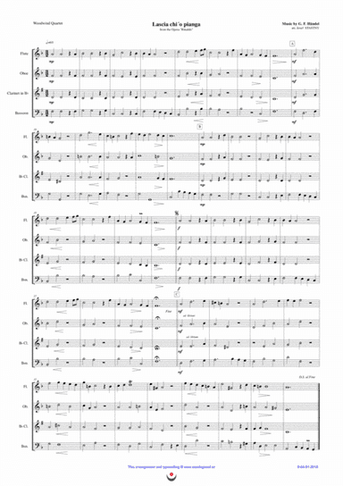 Lascia ch´io pianga (Handel) (arr. Josef STASTNY)