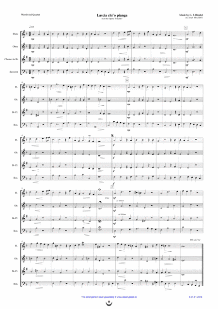 Lascia ch´io pianga (Handel) (arr. Josef STASTNY)