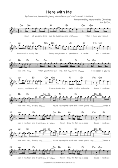 Here With Me (arr. Ed.CAL)