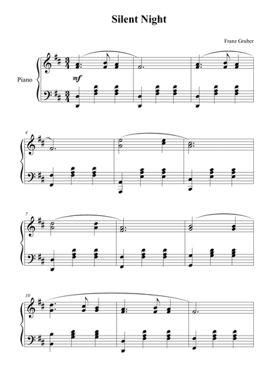 Silent Night (arr. Passoni Music)
