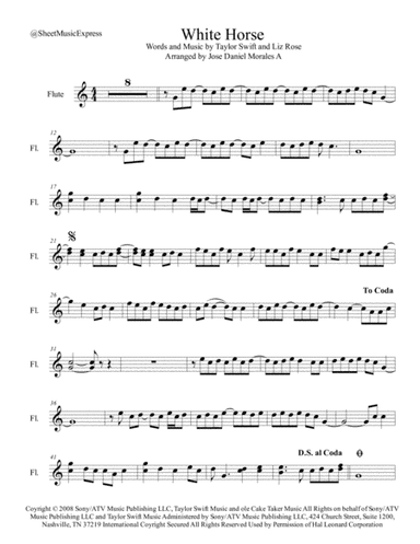 White Horse (arr. Jose Daniel Morales A.)