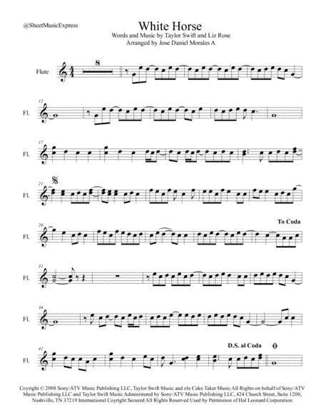 White Horse (arr. Jose Daniel Morales A.)
