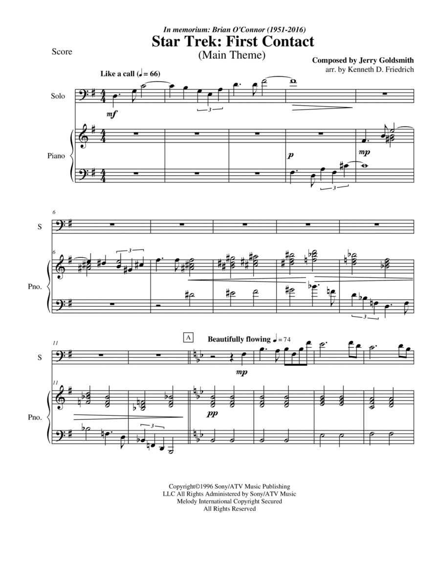 Star Trek(r) First Contact (arr. Kenneth D. Friedrich)