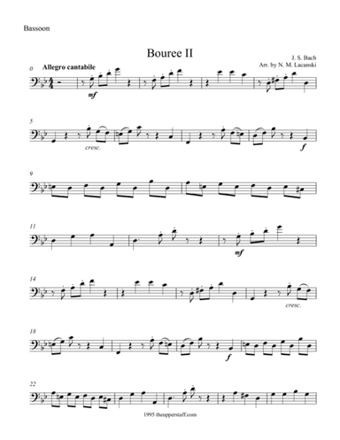 Bouree II (arr. Nick Lacanski)