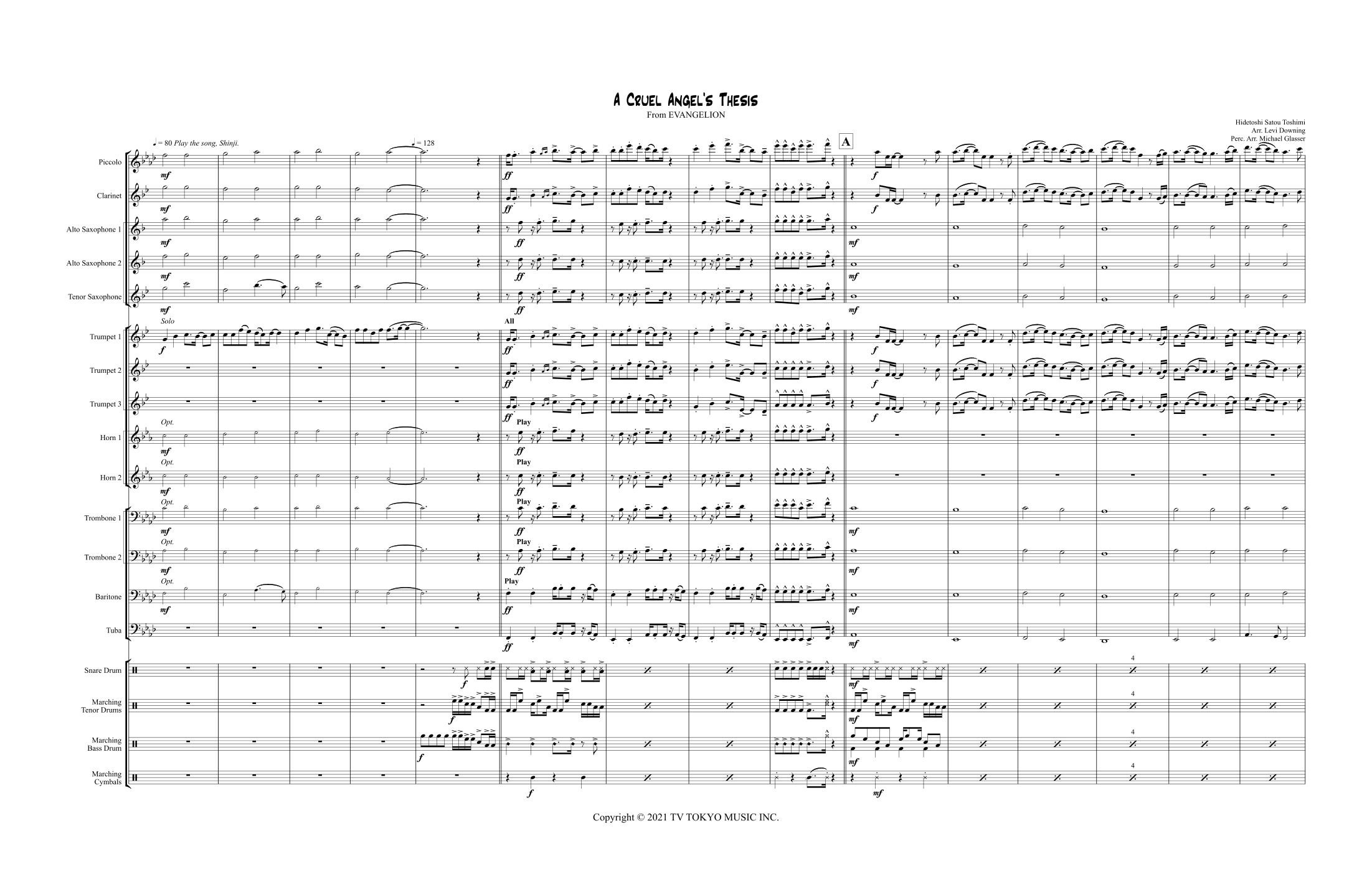 Zankokuna Tenshino Teeze (arr. Levi Downing)