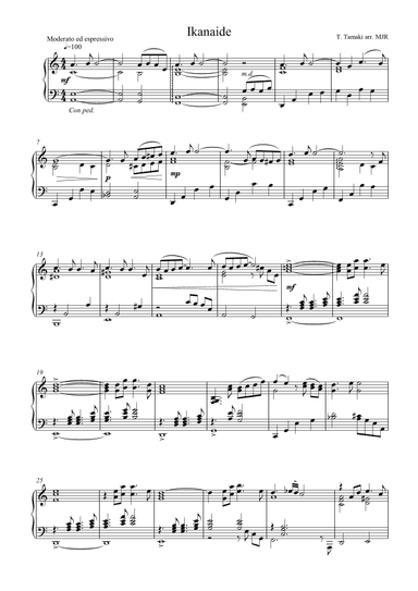Ikanaide (arr. M J regan)