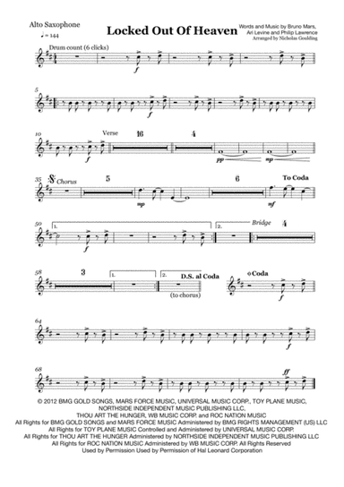 Locked Out Of Heaven (arr. Nicholas Goulding)