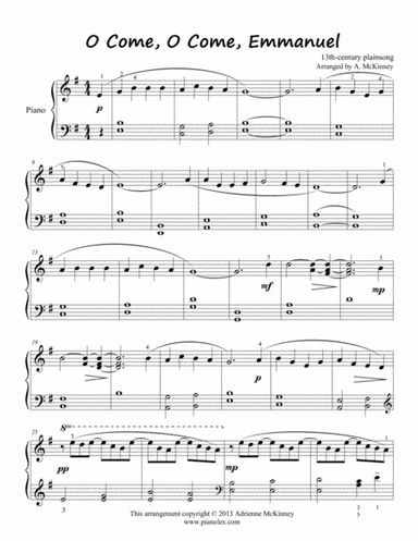 O Come, O Come, Emmanuel (arr. Adrienne McKinney)