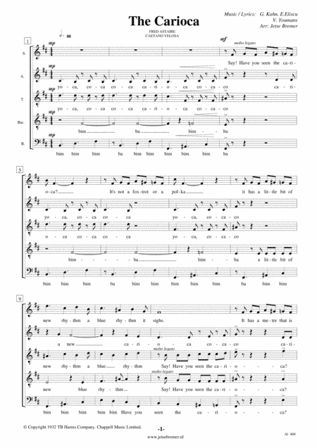 The Carioca (arr. Jetse Bremer)