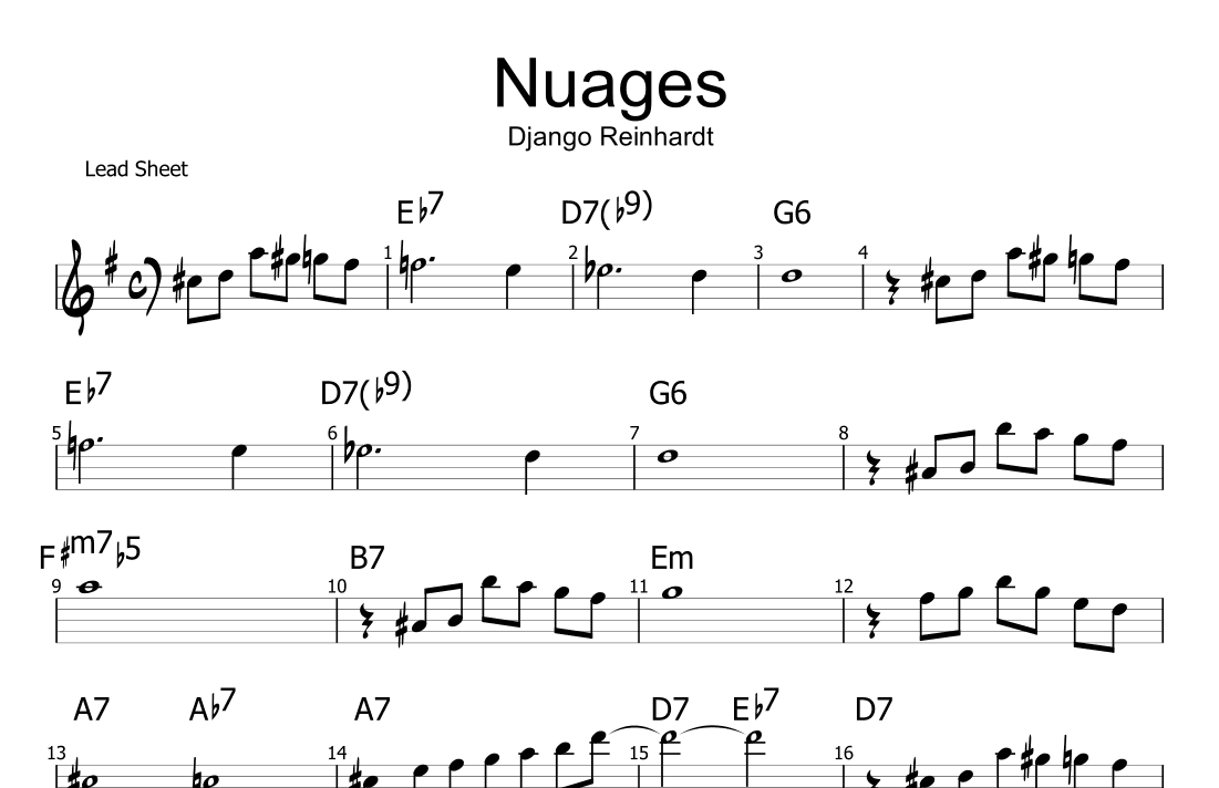 Nuages (arr. Philip M Jackson)