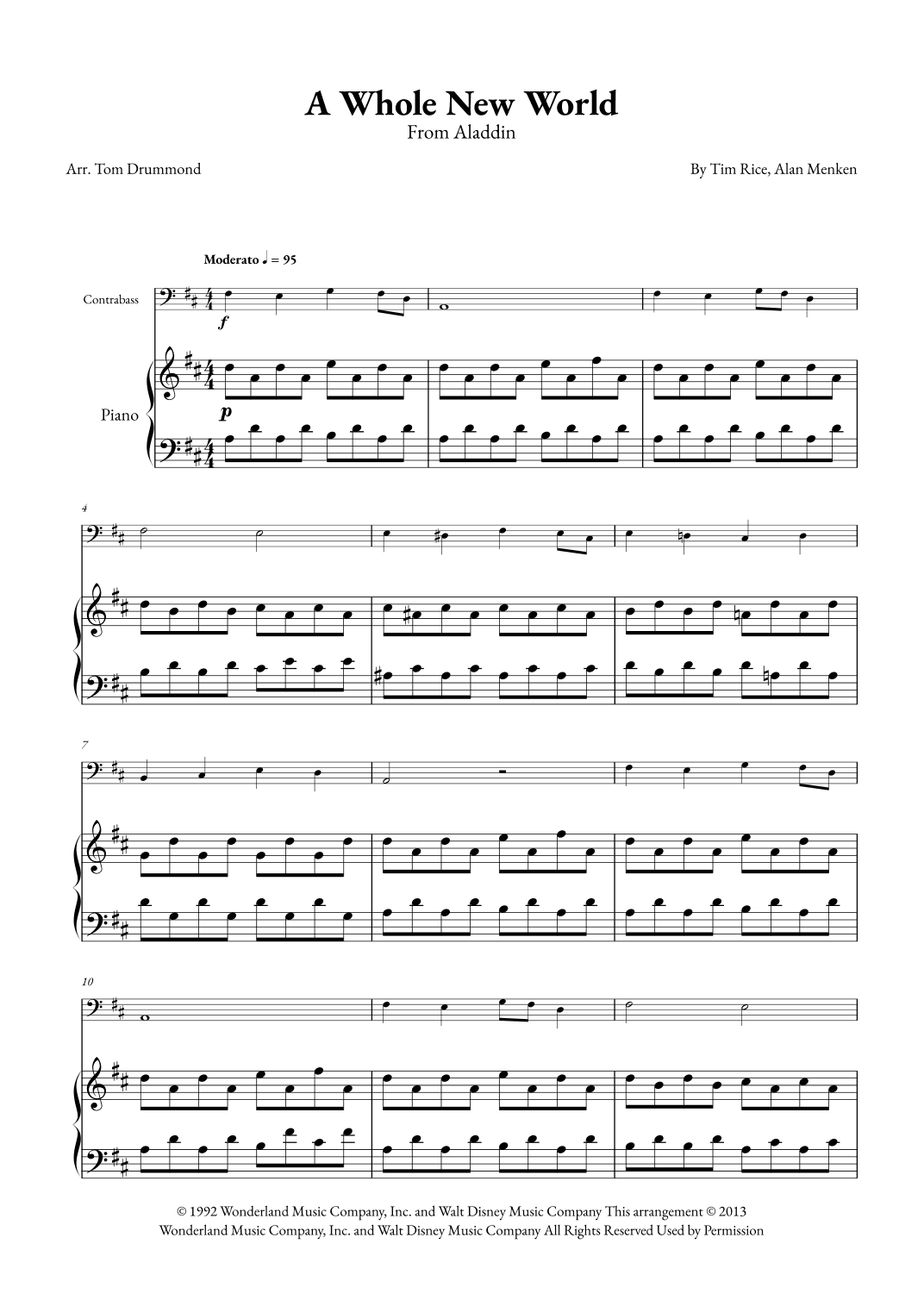 A Whole New World (arr. Tom Drummond)