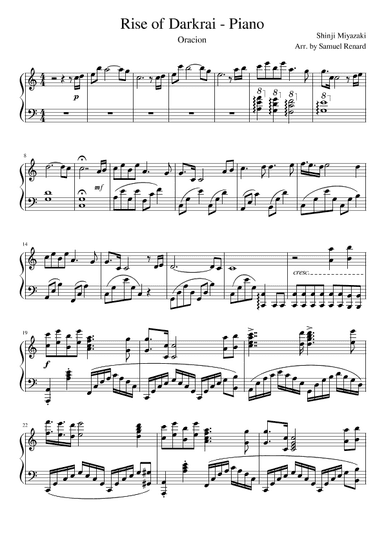 Rise of Darkrai (arr. Samuel Renard)