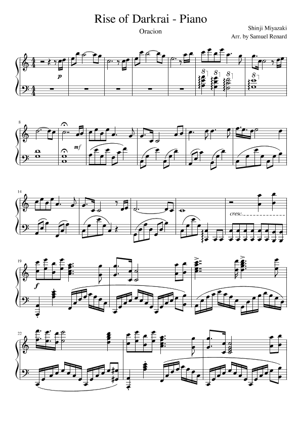 Rise of Darkrai (arr. Samuel Renard)