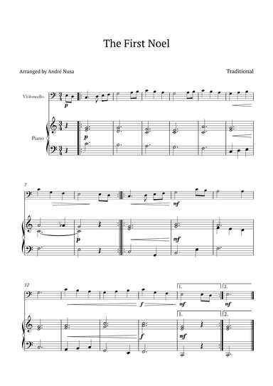The First Noel (arr. André Nusa)