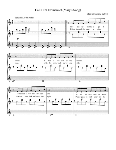 Call Him Emmanuel (Mary's Song)