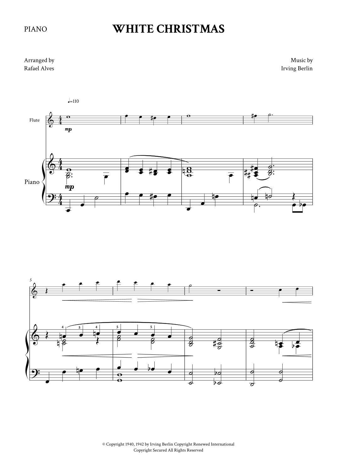 White Christmas (arr. Rafael Alves)
