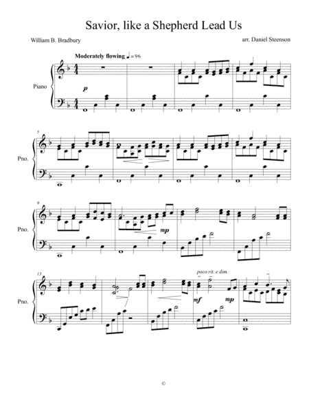 Savior, like a Shepherd Lead Us (arr. Daniel Steenson)
