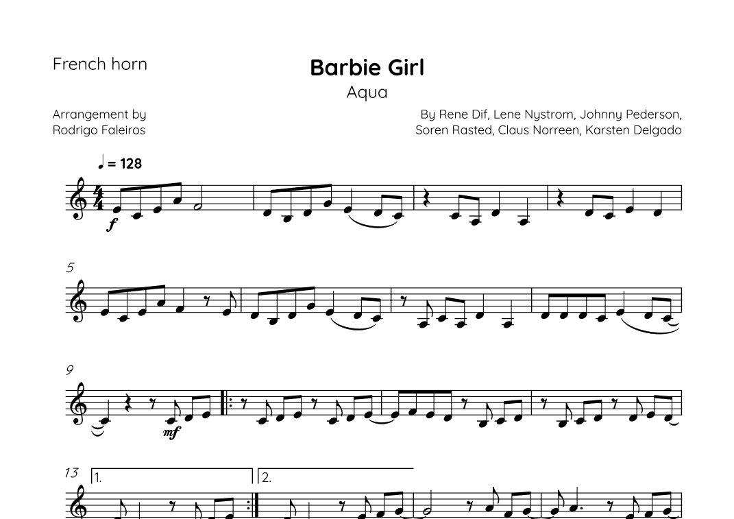 Barbie Girl (arr. Rodrigo Faleiros)