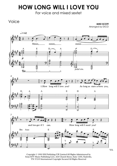 How Long Will I Love You (arr. Dico)