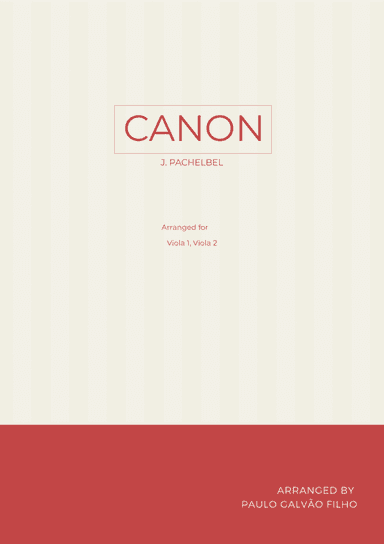 CANON IN D - VIOLA DUO (arr. Paulo Galvao Filho)