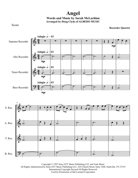 Angel (arr. Doug Clyde)