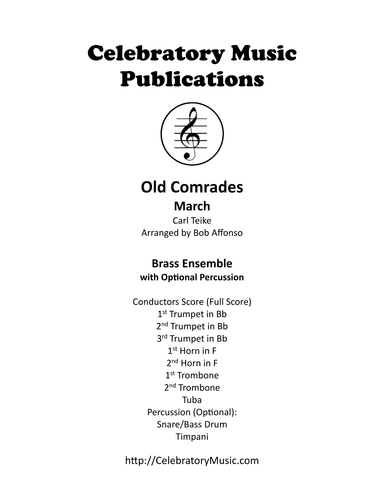 Old Comrades March (arr. Bob Affonso)