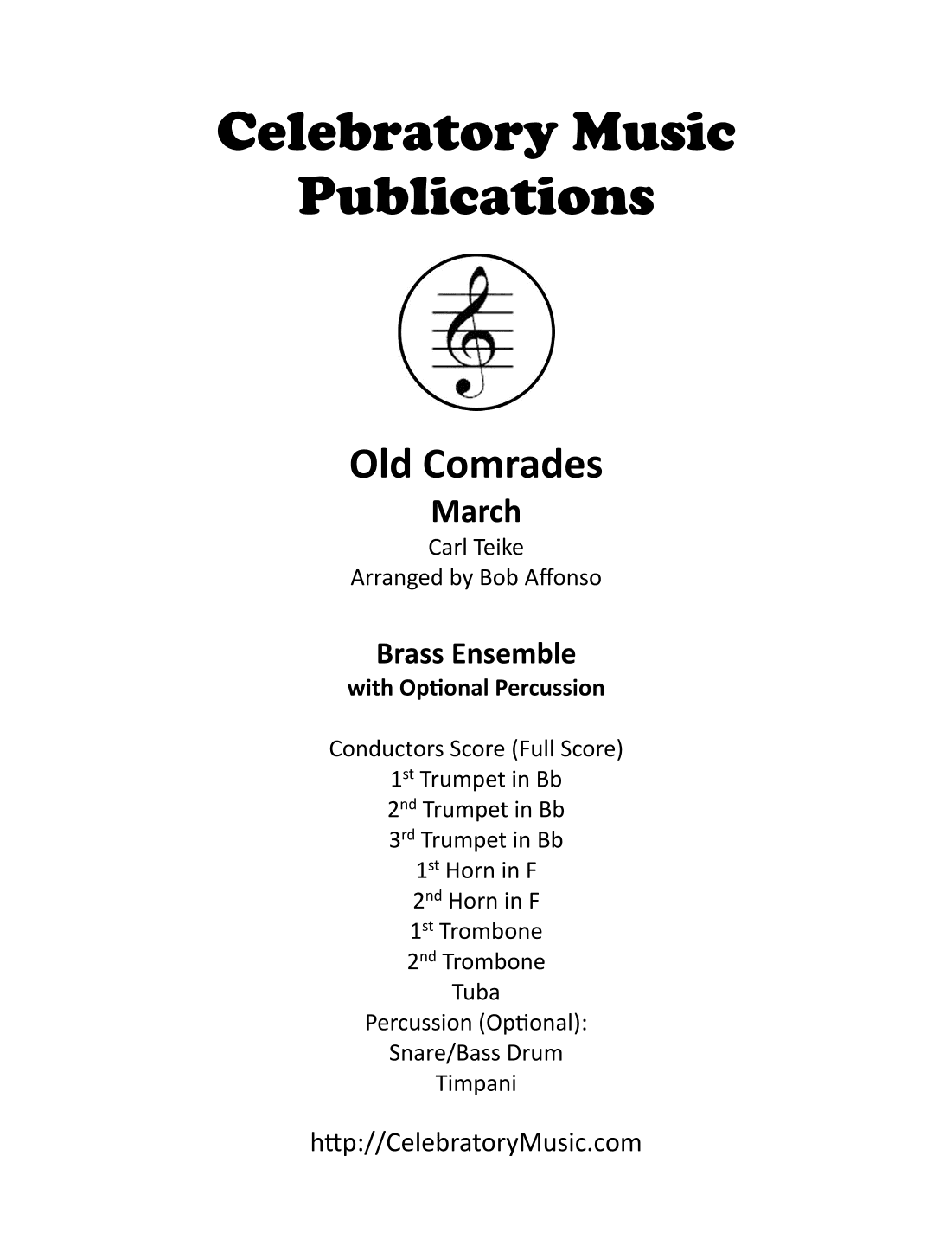 Old Comrades March (arr. Bob Affonso)