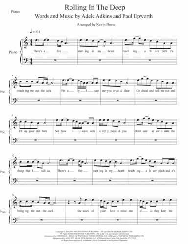 Rolling In The Deep (arr. Kevin Busse)
