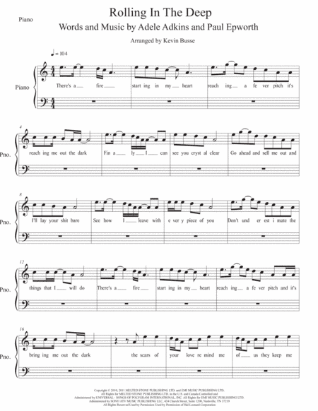Rolling In The Deep (arr. Kevin Busse)