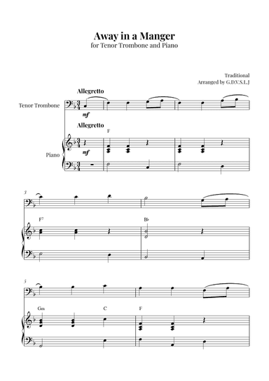 Away in a Manger (arr. G.D.V.S.L.J)