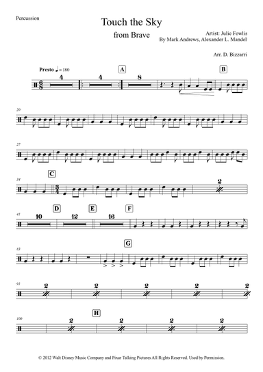 Touch The Sky (arr. Davide Bizzarri)