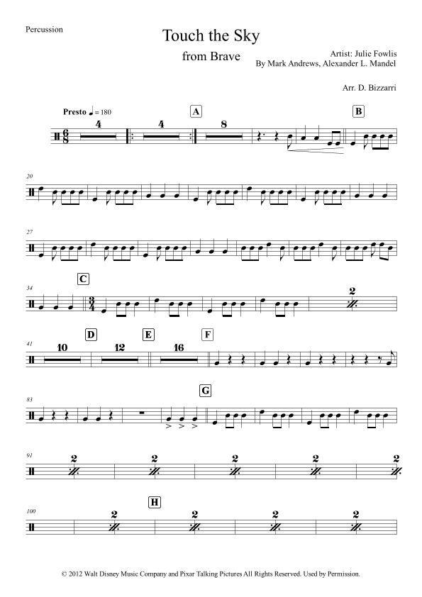 Touch The Sky (arr. Davide Bizzarri)