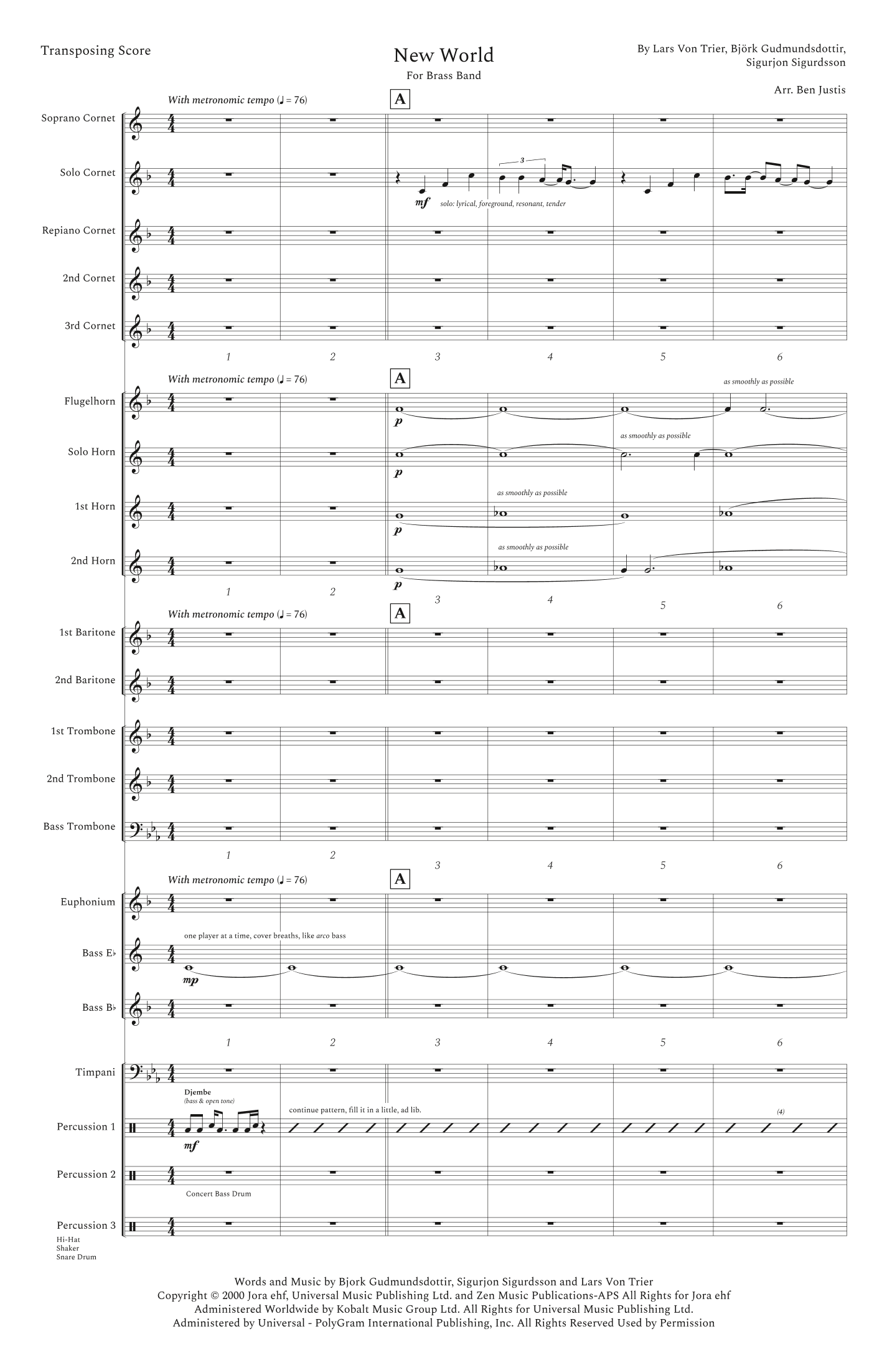 New World (arr. Ben Justis)