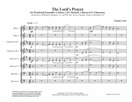 The Lord's Prayer - Woodwind Octet