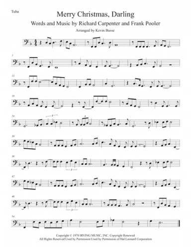 Merry Christmas, Darling (arr. Kevin Busse)