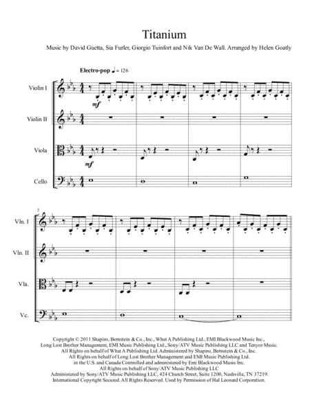 Titanium (arr. Helen Goatly)