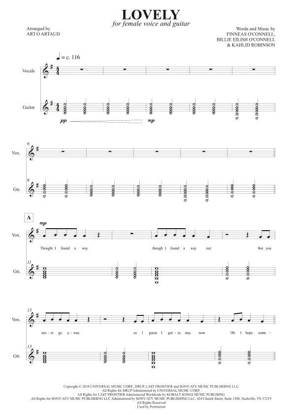 Lovely (arr. Art.o Artaud)