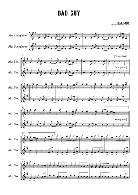 Bad Guy (arr. Alexander Bosrup Karlsen)