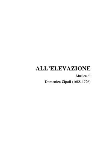 TOCCATA ALL'ELEVAZIONE II in C Maior - Domenico Zipoli (1688-1726). For organ (arr. Marcello Meneguzzo)