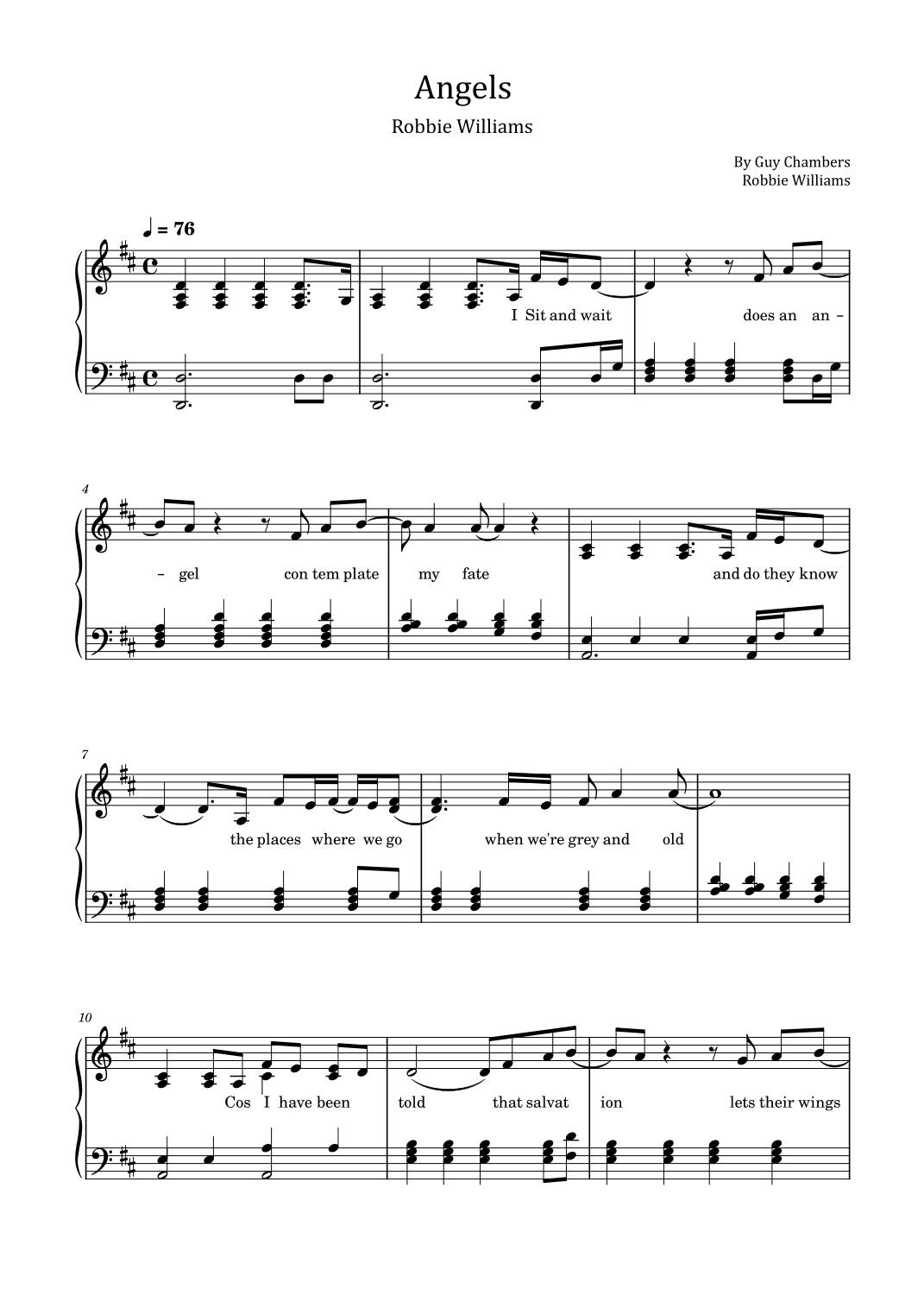Angels (arr. poon)