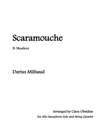 Scaramouche (arr. Clara Obsidian)
